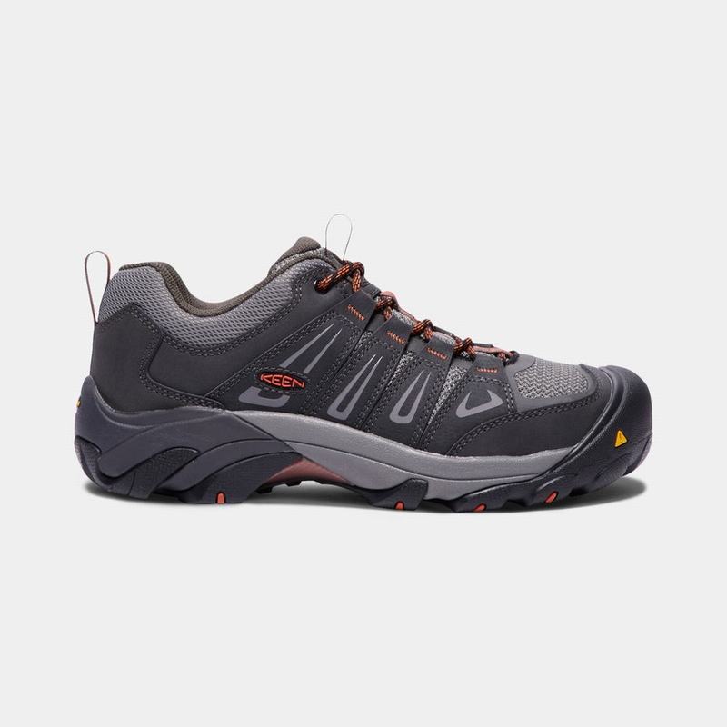 Keen Boulder Kısa Steel Toe - Erkek Iş Ayakkabısı - Lacivert - Turkey (148352UTZ)